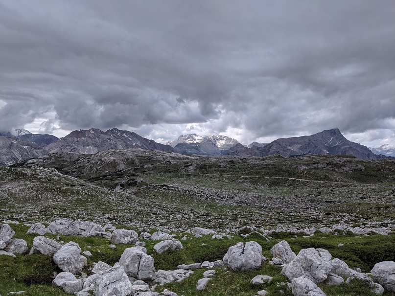 Vue depuis le col Sora Forno