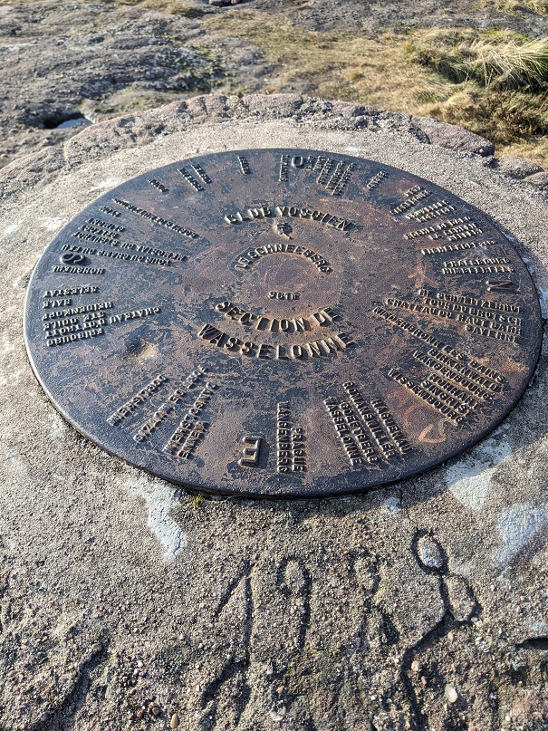 Table d'orientation sur le Schneeberg
